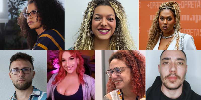 Neon Cunha, Bárbara Iara, Giovanna Heliodoro, Jonas Maria, Bryanna Nasck, Céu Calvalcanti